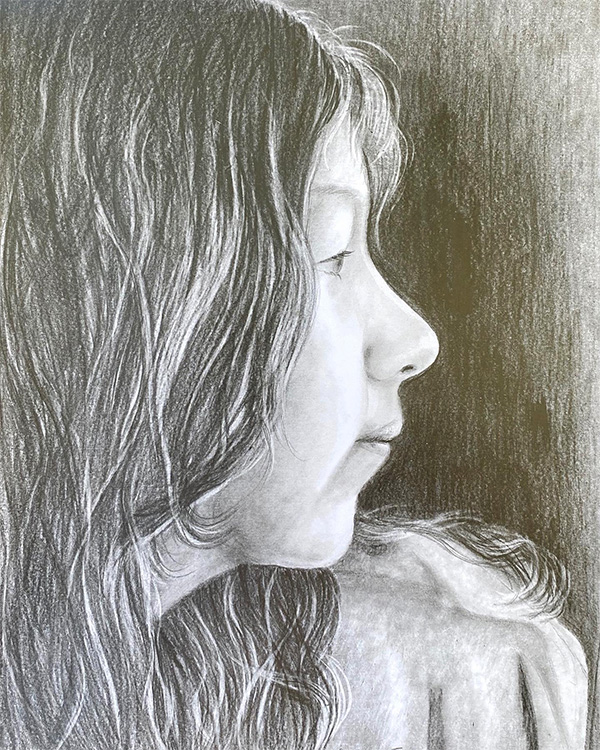 Filha amada - grafite sobre papel